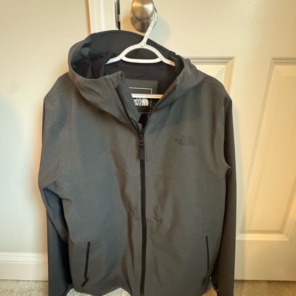 The North Face Men's Gray Hooded Jacket Size Large